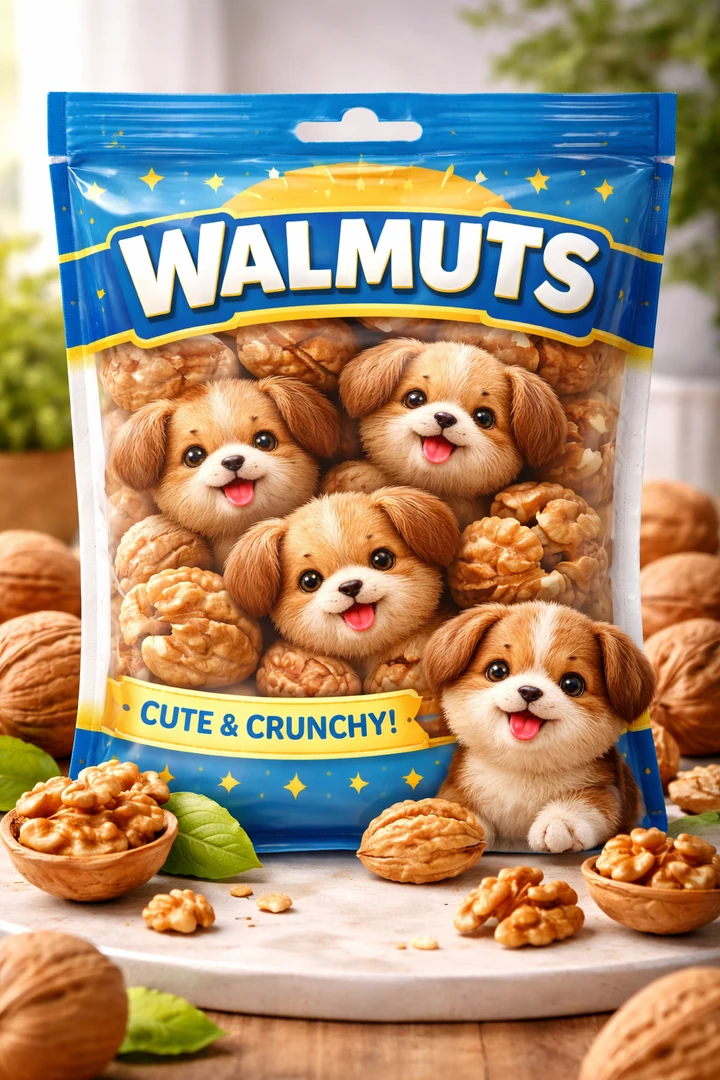 The original Walmuts cute and crunchy character concept